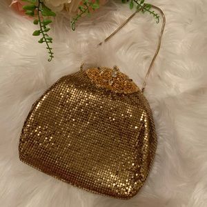 Vintage Whiting and Davis Gold Mesh Bag